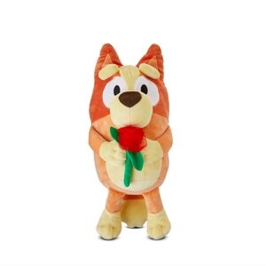 Bingo Valentines plush 17in Holding Rose